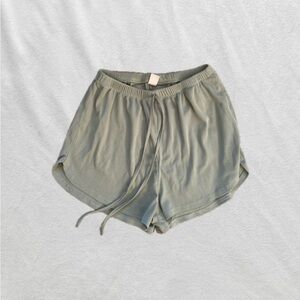 ROMWE Light Green Athletic Shorts